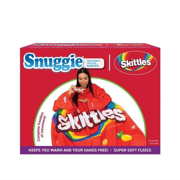 Snuggie The Original Wearable Blanket- Skittles - Picture 3 of 9